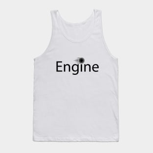 Engine typography design Tank Top
